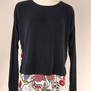 Loft ann taylor 
Long Sleeve 
Top Size S Navy/Blue